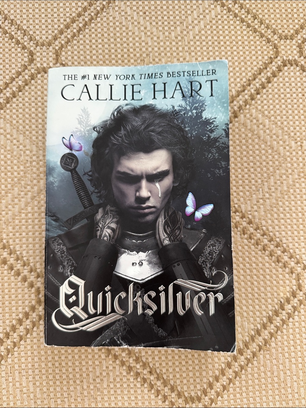 Callie Hart "Quicksilver" Paperback Book - Black, Blue, Purple Accents